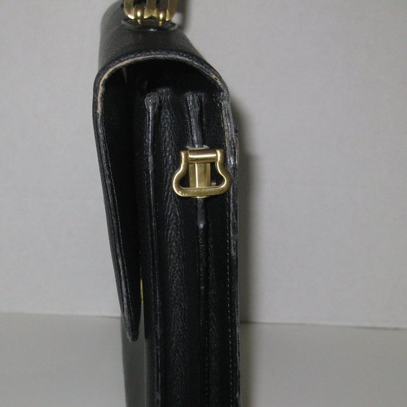 *Authentic* Bally Bags l Men's Classic Briefcase Genuine Leather Pebbled Black - Picture 3 of 16